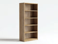 Bibliothèque - Bois - 80x31x170 cm - Chêne naturel - Style sobre