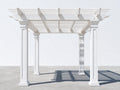 Pergolas et tonnelles - Bois - 300 x 300 x 260 cm - Blanc - Classique