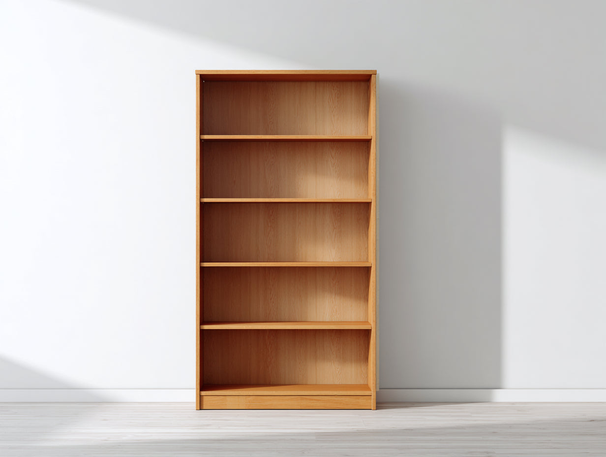 Bibliothèque - Bois - 86x32x176 cm - Bois naturel - Moderne