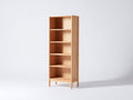 Bibliothèque - Bois - 74x33x190 cm - Chêne clair - Minimaliste