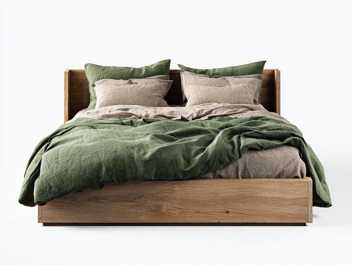 Lit double-bois-215x175x102 cm-naturel-style moderne